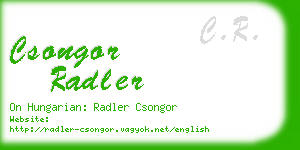 csongor radler business card